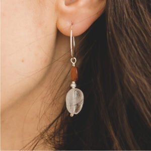 Mask Group-4 Crystal Pendant Earrings